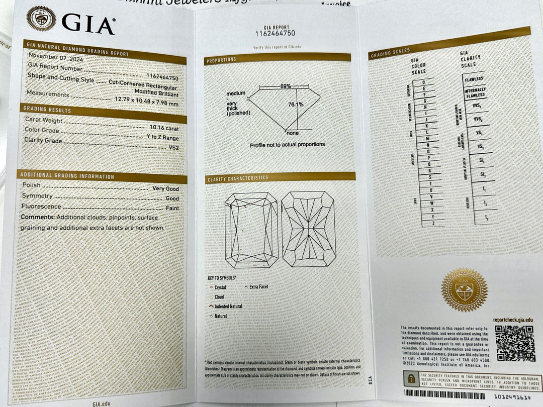 Estate 10.16 ct Natural Fancy Yellow Diamond (GIA Report) Ring 15332