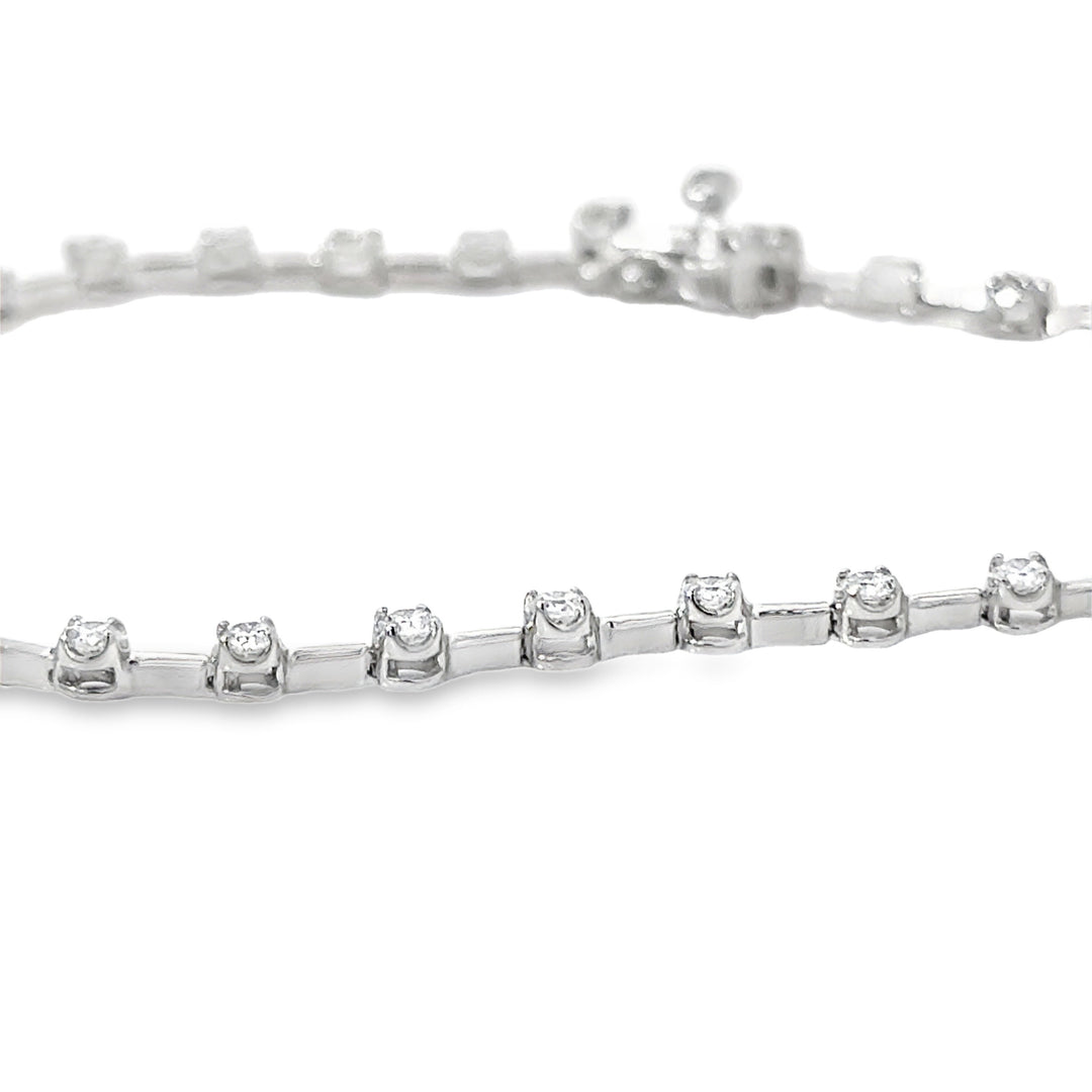 One Carat Lab Grown Station Bracelet