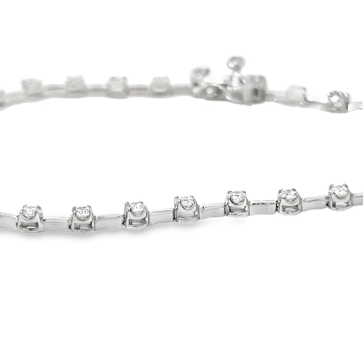 One Carat Lab Grown Station Bracelet