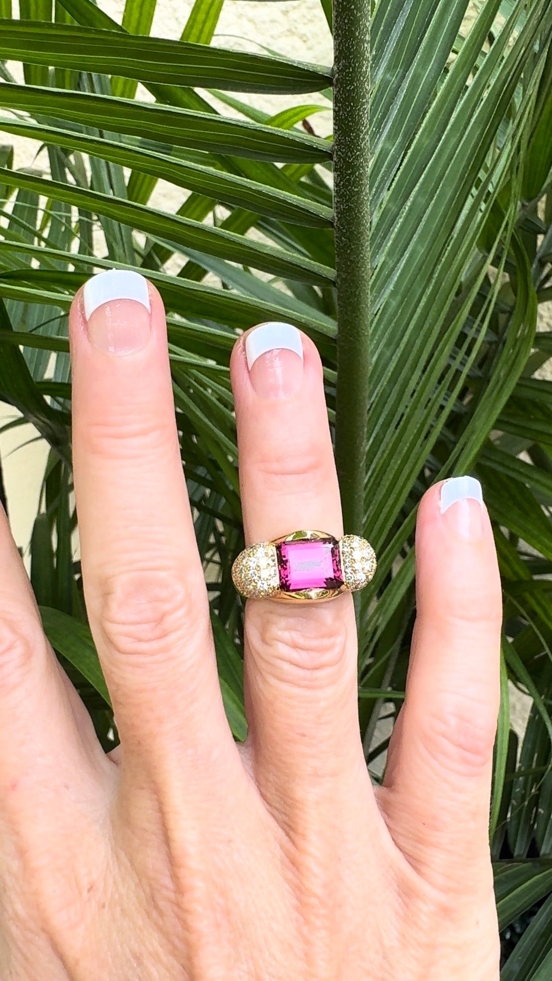 Estate Italian 1.50 cttw Diamond 2.01 ct Tourmaline Designer Ring 14532