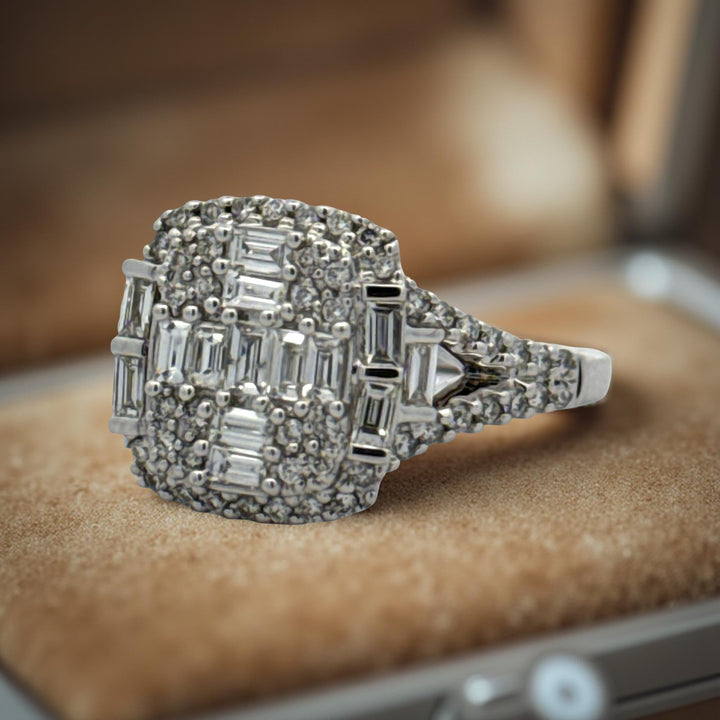 Effy Diamond and 14K White Gold Ring