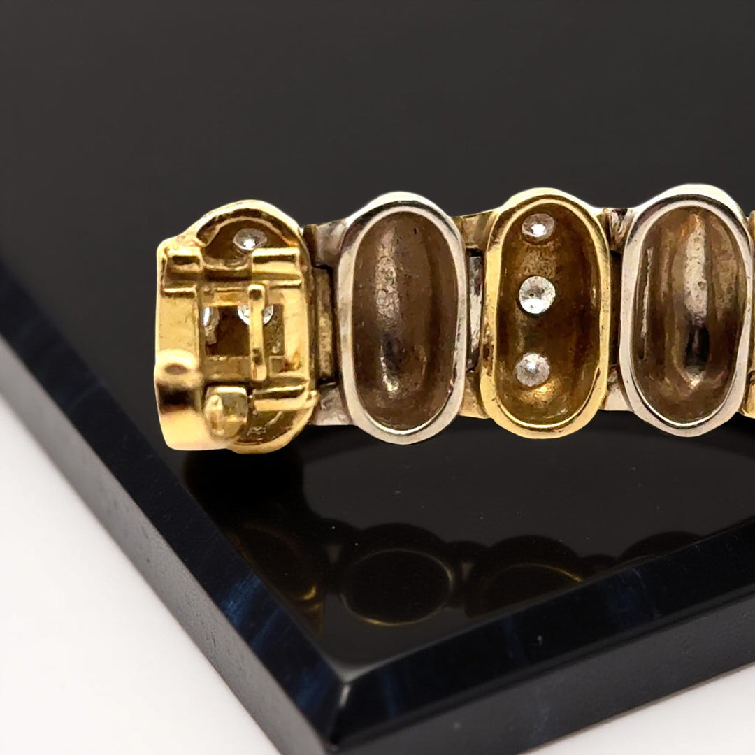 Diamond Two Tone Bracelet