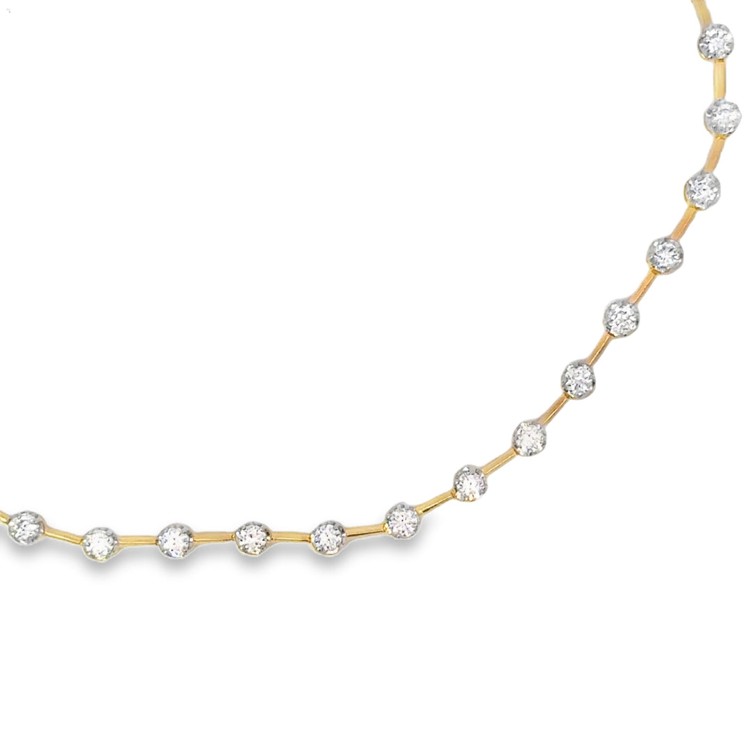 One Carat Lab Grown Station Bracelet
