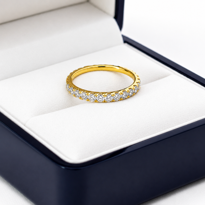 14K Yellow Gold 0.50 CTW Lab Grown Diamond Wedding Band