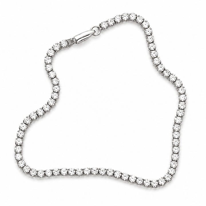Dainty 3.00 CTW Lab Grown Diamond 14K White Gold Tennis Bracelet