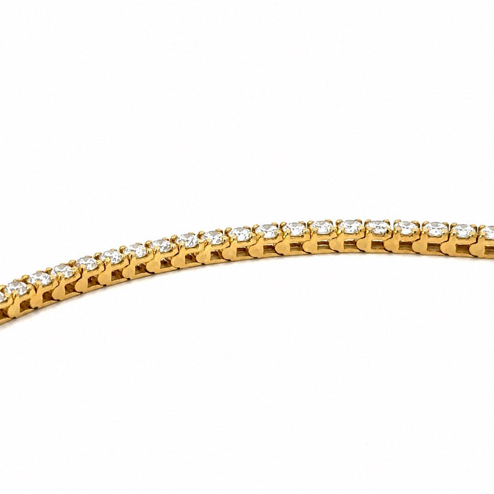 3.00 Carat 14K Yellow Gold Lab Grown Diamond Tennis Bracelet