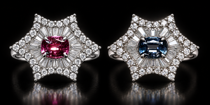 Estate Color Change Alexandrite & Diamond Platinum Ring