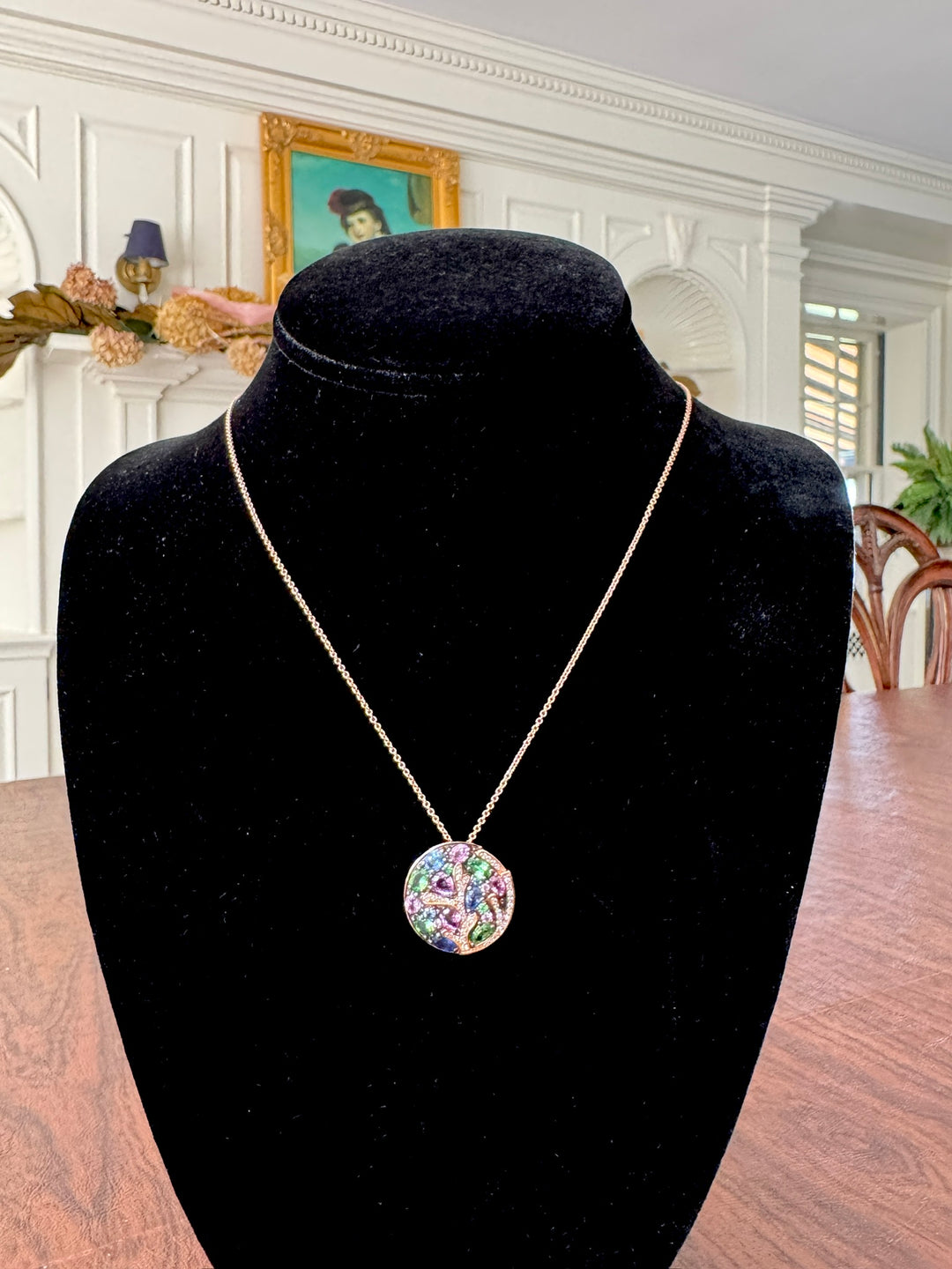 Effy Multicolor Gemstone, Diamond and 14K Rose Gold Necklace