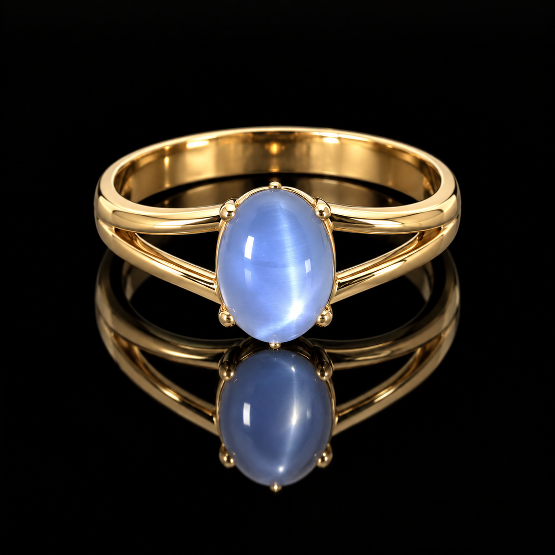 Estate Star Sapphire 14K Yellow Gold Ring