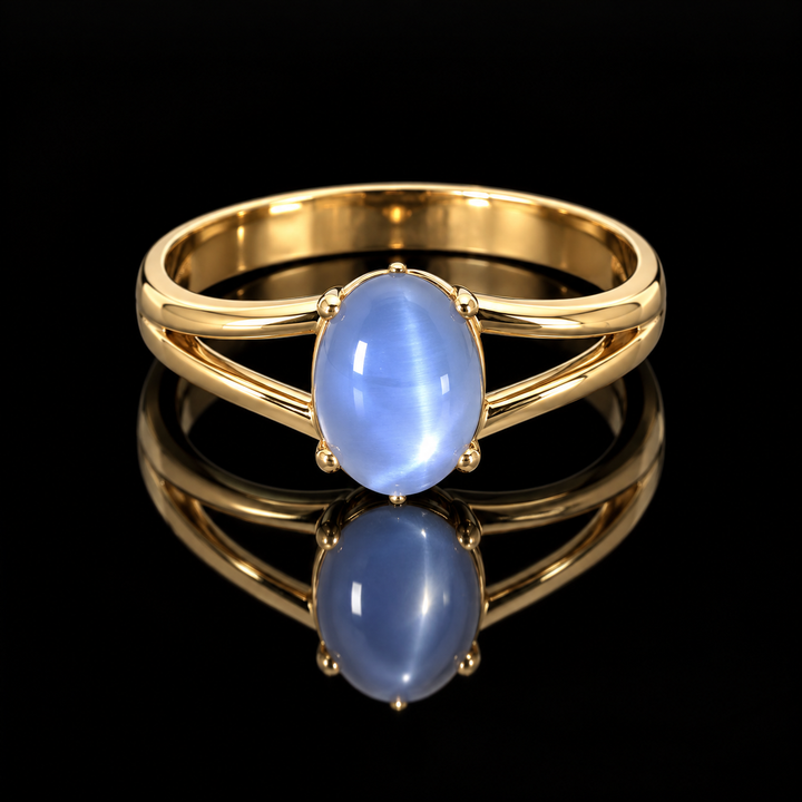 Estate Star Sapphire 14K Yellow Gold Ring