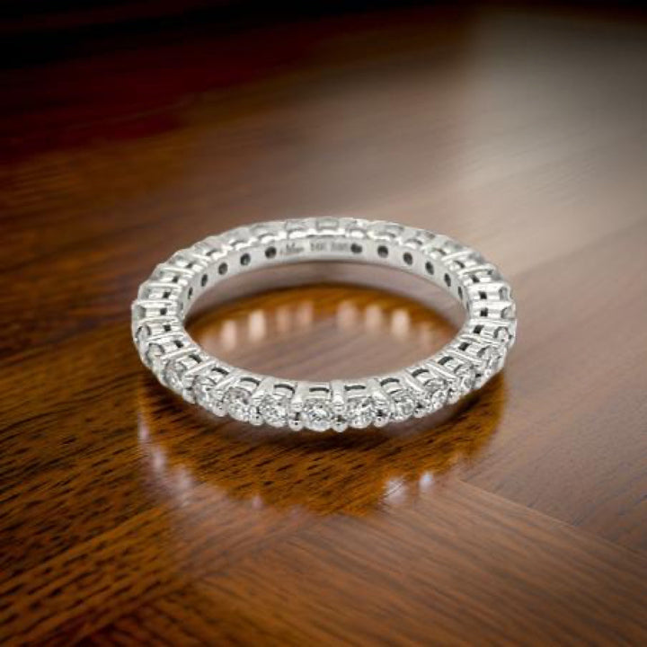Maya Lianna 1.03 Ctw. Diamond and 14K White Gold Eternity Band