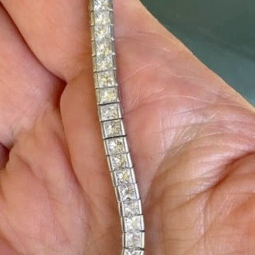 Designer 15.00cttw Diamond 18kt White Gold Anniversary Necklace