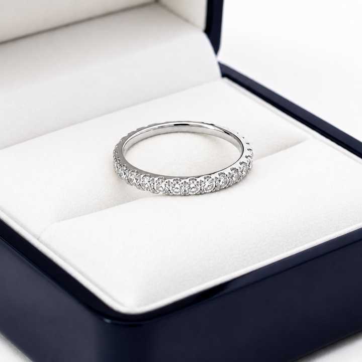 14K White Gold 0.50 CTW Lab Grown Diamond Wedding Band