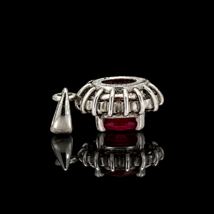 Estate 1.00ct. Ruby & Diamond Platinum Pendant