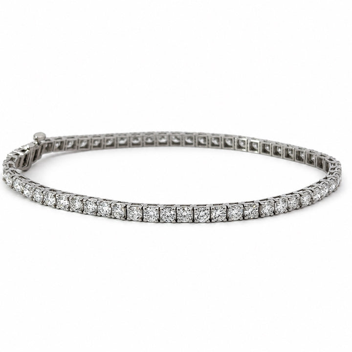 Diamond 5.00 Carat 14K White Gold Lab Grown Tennis Bracelet