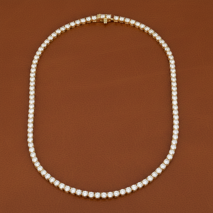 9.50cttw Diamond Anniversary Necklace 14K Yellow Gold