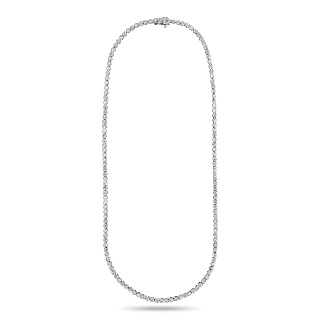 5.51cttw Diamond Anniversary Necklace 14K White Gold