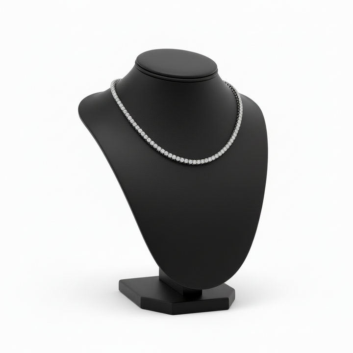 5.51cttw Diamond Anniversary Necklace 14K White Gold