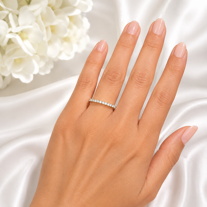 14K Yellow Gold 0.50 CTW Lab Grown Diamond Wedding Band