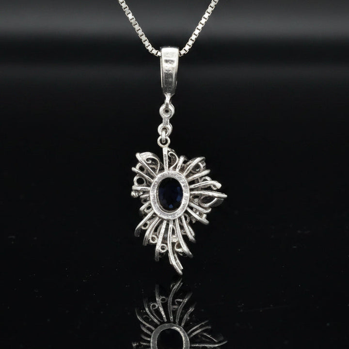 Estate Natural Color Change Alexandrite and Diamond Platinum Necklace