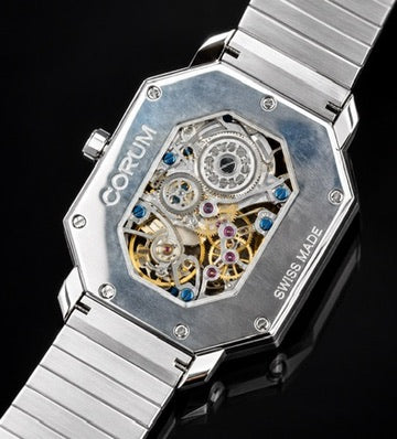 Estate Musuem Collection Corum Watch Skeleton Dial 44.20 cttw Diamond 18k White Gold Watch