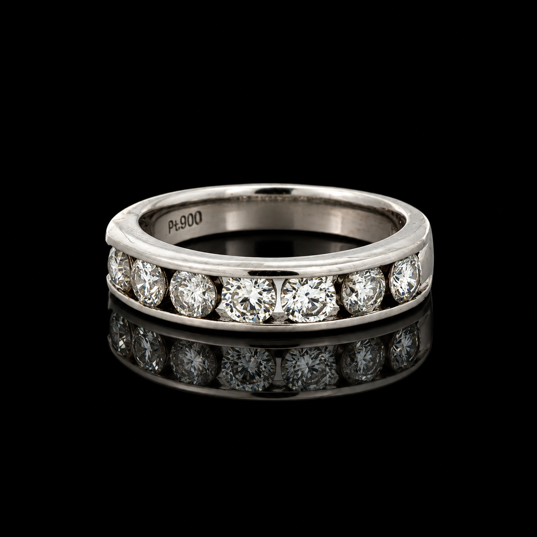 Estate Diamond Platinum Ring