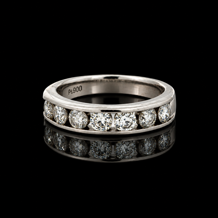 Estate Diamond Platinum Ring