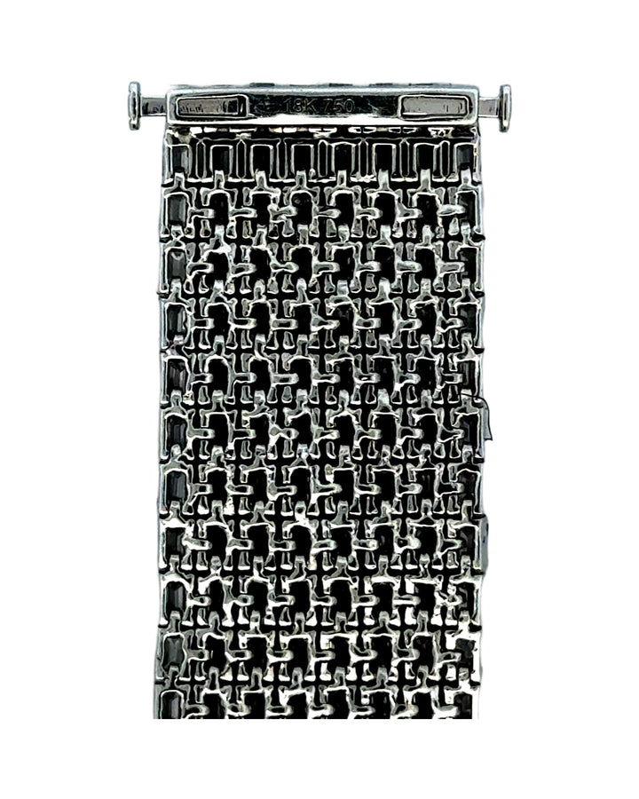 Estate...Unique... Emerald Cut Diamonds 42.50 cttw 18K White Gold Bracelet 15451