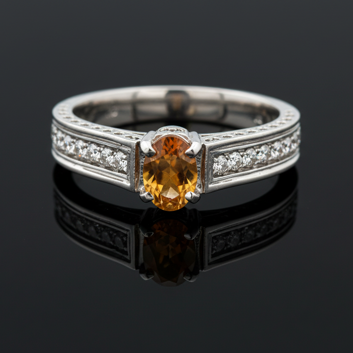 Maya Lianno Citrine and Diamond Ring 14854