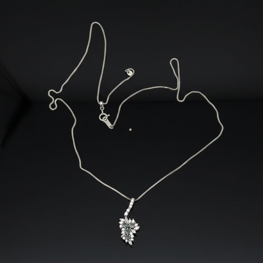 Estate Natural Color Change Alexandrite and Diamond Platinum Necklace