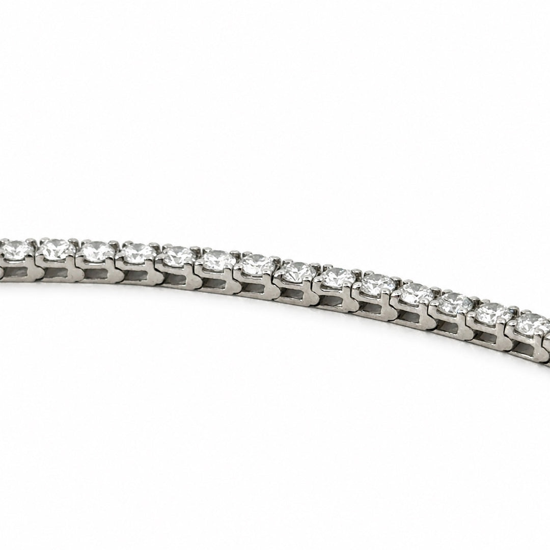 Diamond 5.00 Carat 14K White Gold Lab Grown Tennis Bracelet