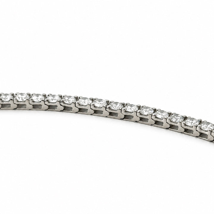 Diamond 5.00 Carat 14K White Gold Lab Grown Tennis Bracelet
