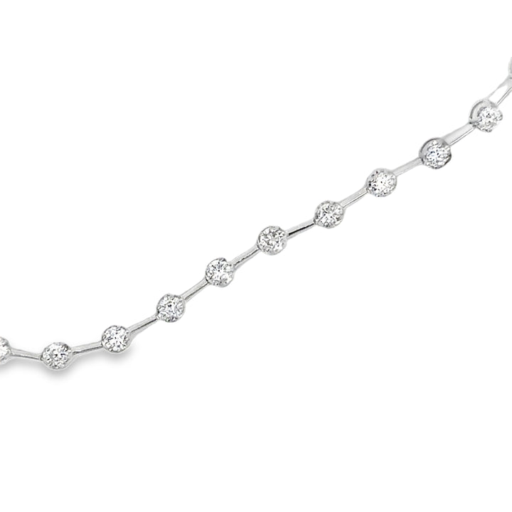 One Carat Lab Grown Station Bracelet
