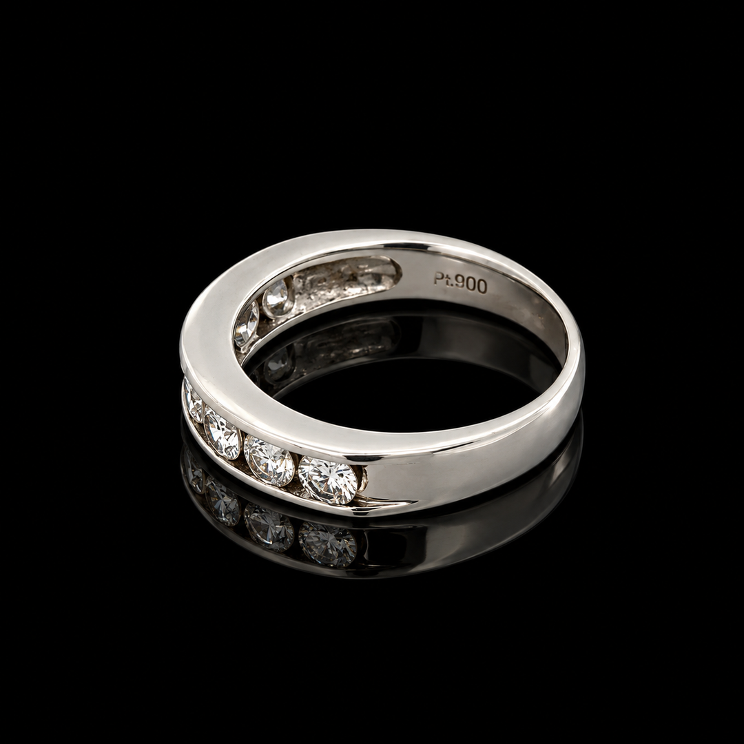 Estate Diamond Platinum Ring