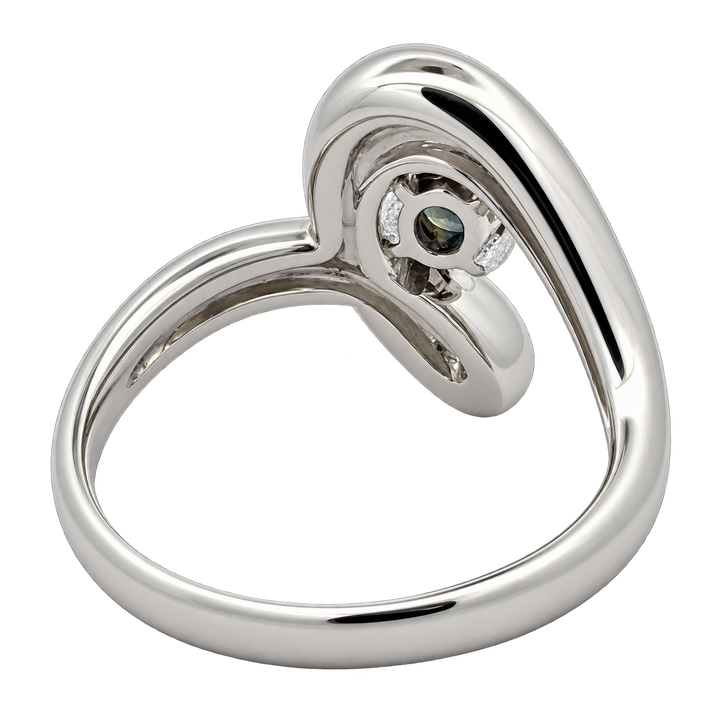 Estate Designer Belami Natural Color Change Brazilian Alexandrite & Diamond Platinum Ring (GIA Report)