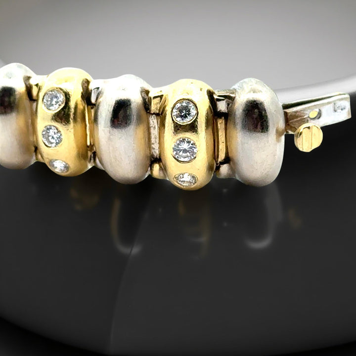 Diamond Two Tone Bracelet