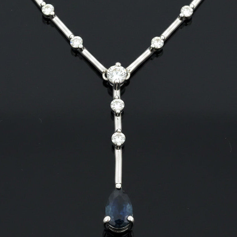 Estate Natural Color Change Alexandrite and Diamond Necklace