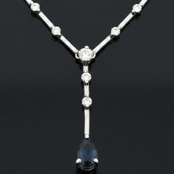 Estate Natural Color Change Alexandrite and Diamond Necklace
