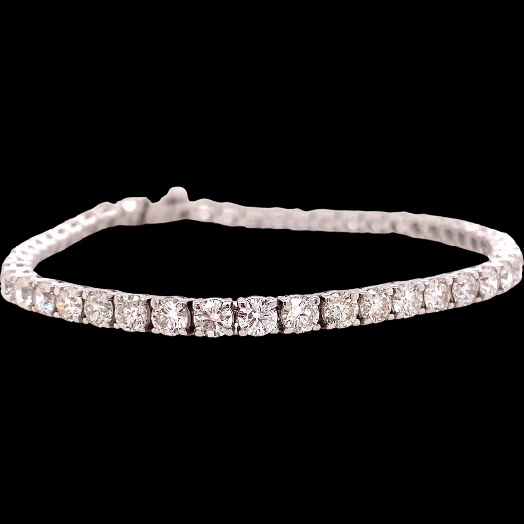 Classico 7.75 ctw Diamond and 18K White Gold Tennis Bracelet