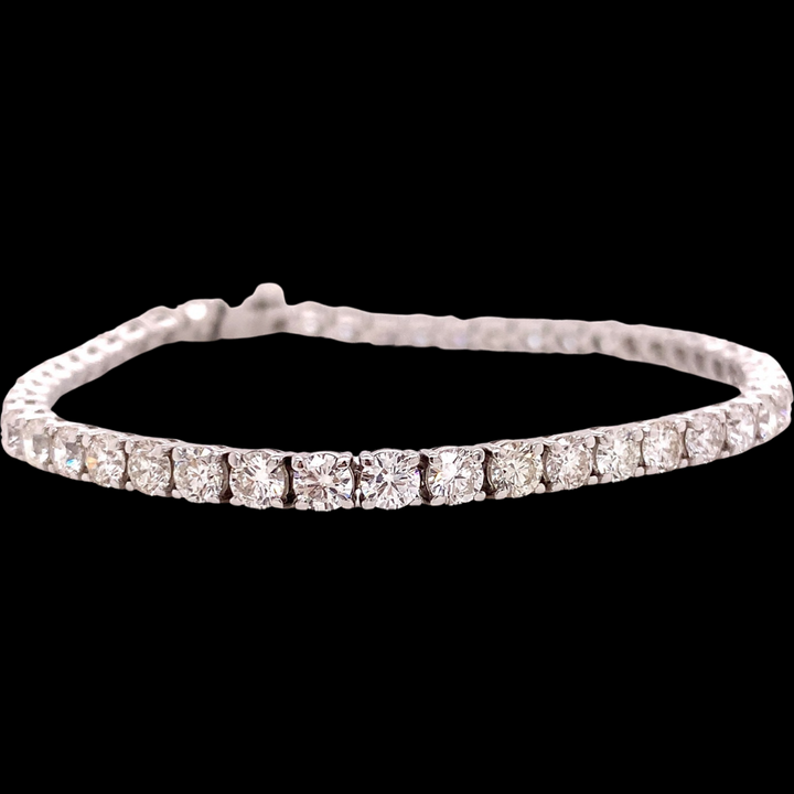 Classico 7.75 ctw Diamond and 18K White Gold Tennis Bracelet