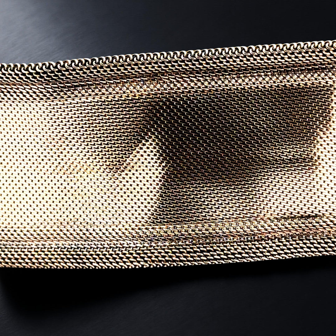 Victoria Black Enamel and 14K Yellow Gold Slide Bracelet