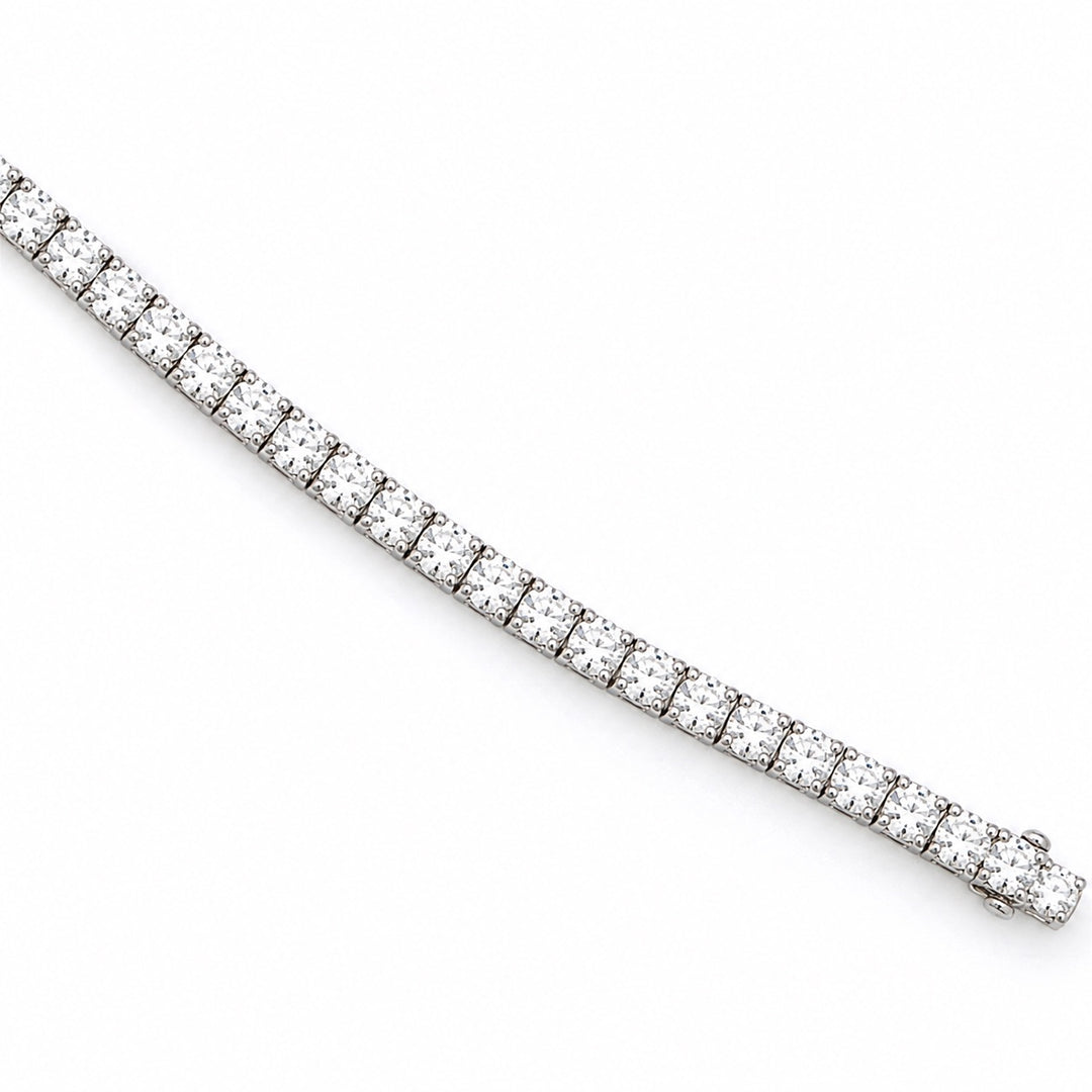 Diamond 5.00 Carat 14K White Gold Lab Grown Tennis Bracelet