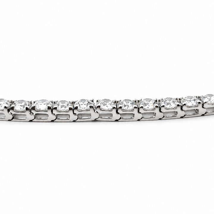 7.00 Carat 14K White Gold Lab Grown Diamond Tennis Bracelet