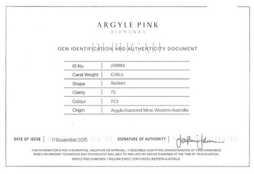 Contemporary Natural Fancy Pink "Argyle" Diamond (GIA) and White Diamond Platinum Ring