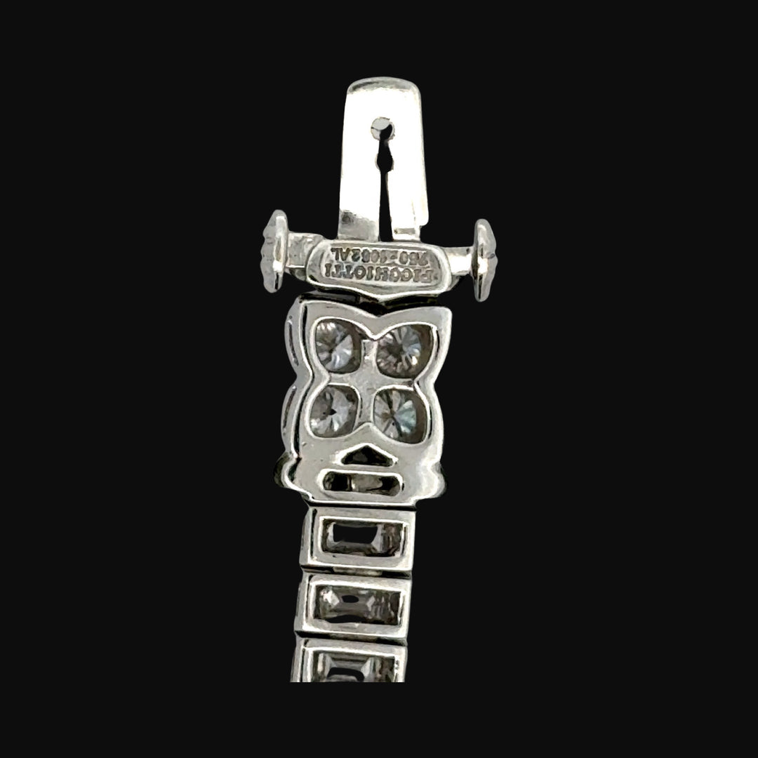 Picchiotti Diamond, Onyx and 18K White Gold Bracelet