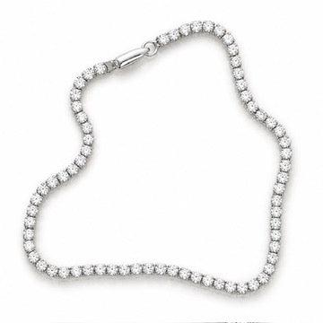 Dainty 3.00 Carat 14K White and Yellow Gold Lab Grown Tennis Bracelet
