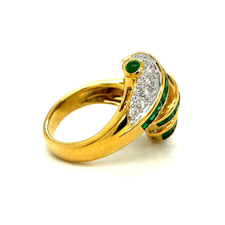 Designer Prestige Emerald & Diamond Ring 13700