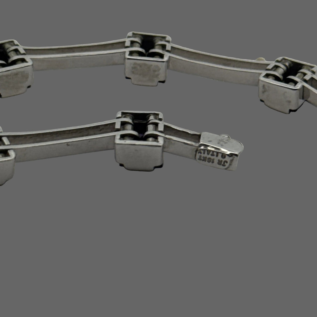 Italian Designer 20.00cttw Amethyst 18K White Gold Necklace