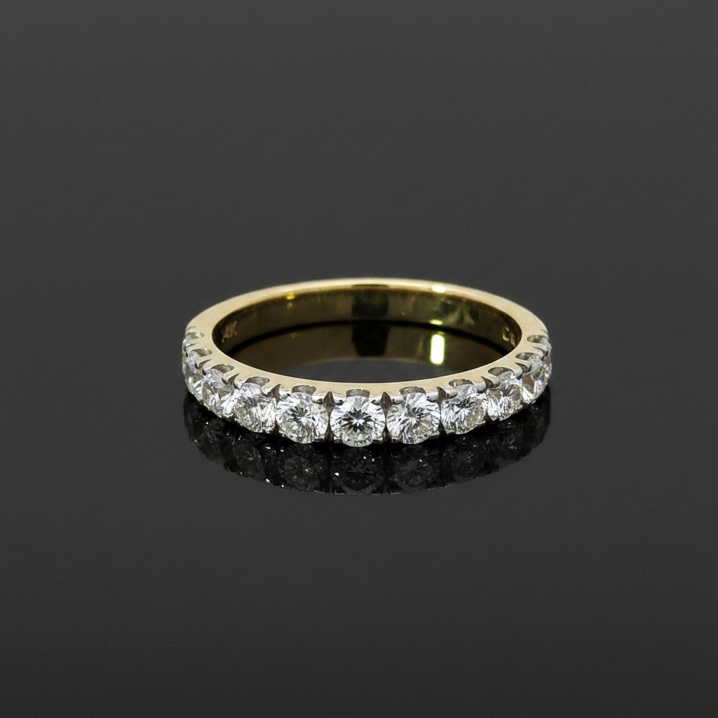 14K Gold 1.00 CTW Lab Grown Diamond Wedding Band