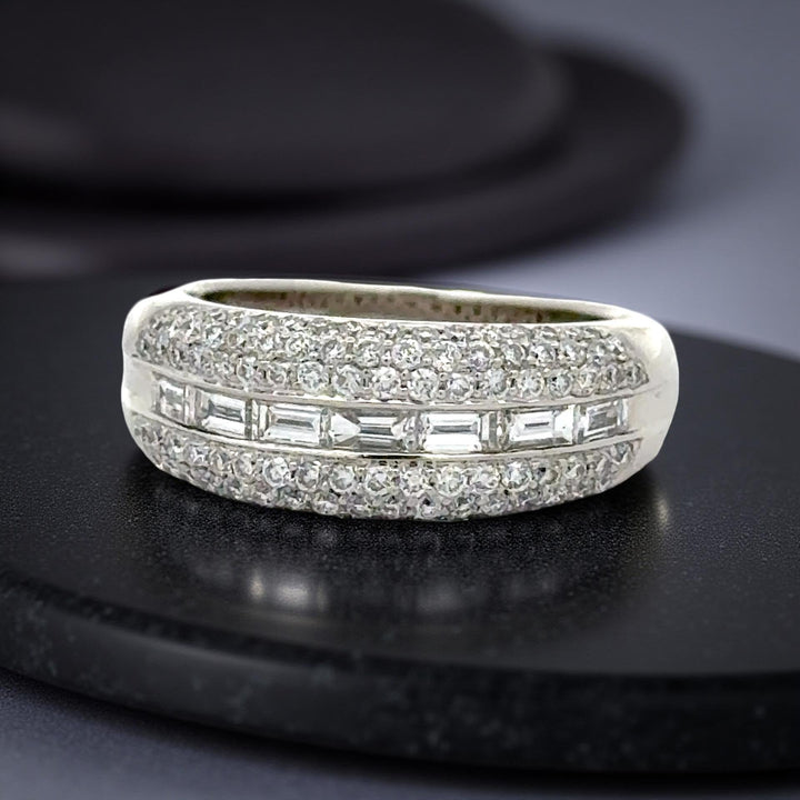 Designer Diamond Platinum Ring